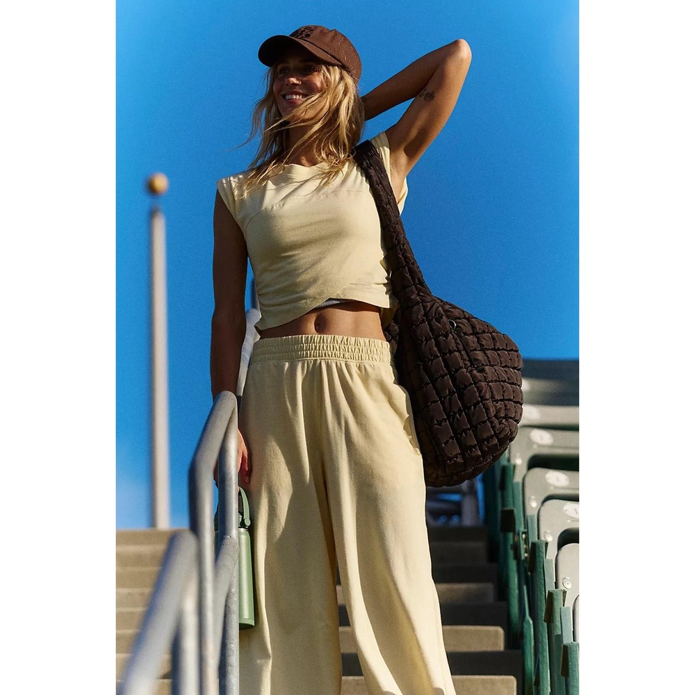 Free People Movement Hot Shot Crossover Set Sunlit Yellow XS New Two Piece Pants